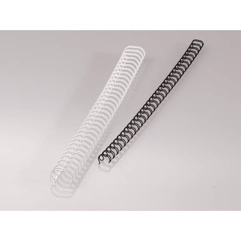 Dorsi metallici FELLOWES bianco 10 mm - - capacità 61-80 fogli conf.100 - 53262